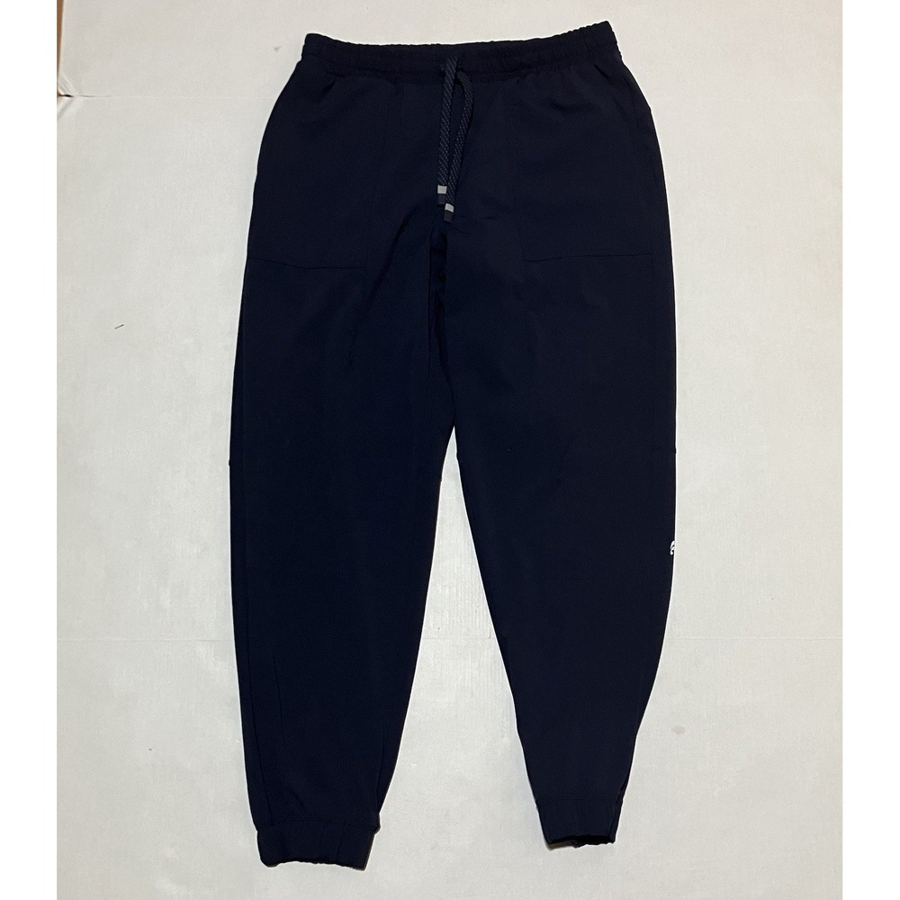 Fabletics Women Ion Scrub Pants Small Blue Jogger Drawstring Stretch Pockets